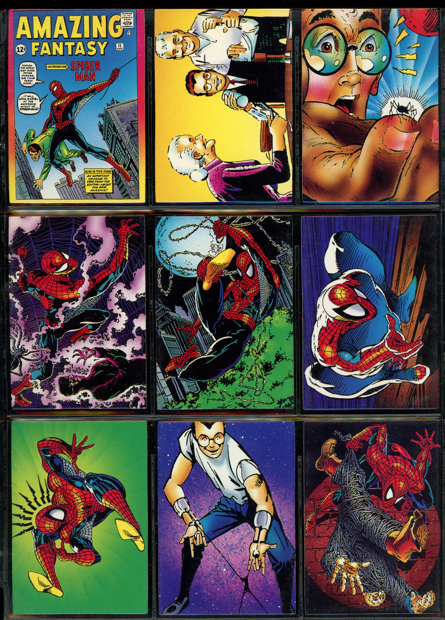 1992 Comic Images Wolverine Set 89/90 + Spider-Man Complete Set NM