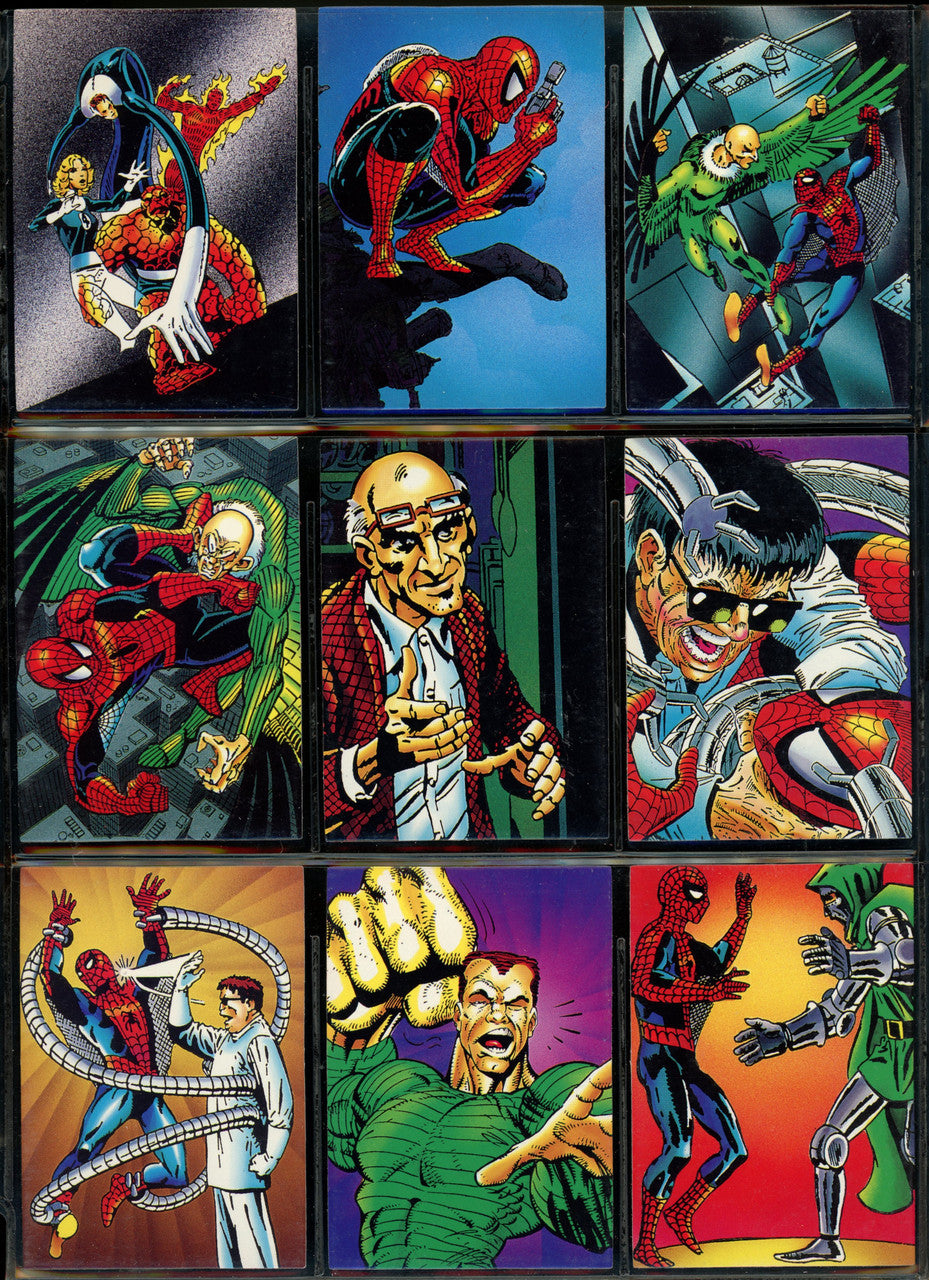 1992 Comic Images Wolverine Set 89/90 + Spider-Man Complete Set NM