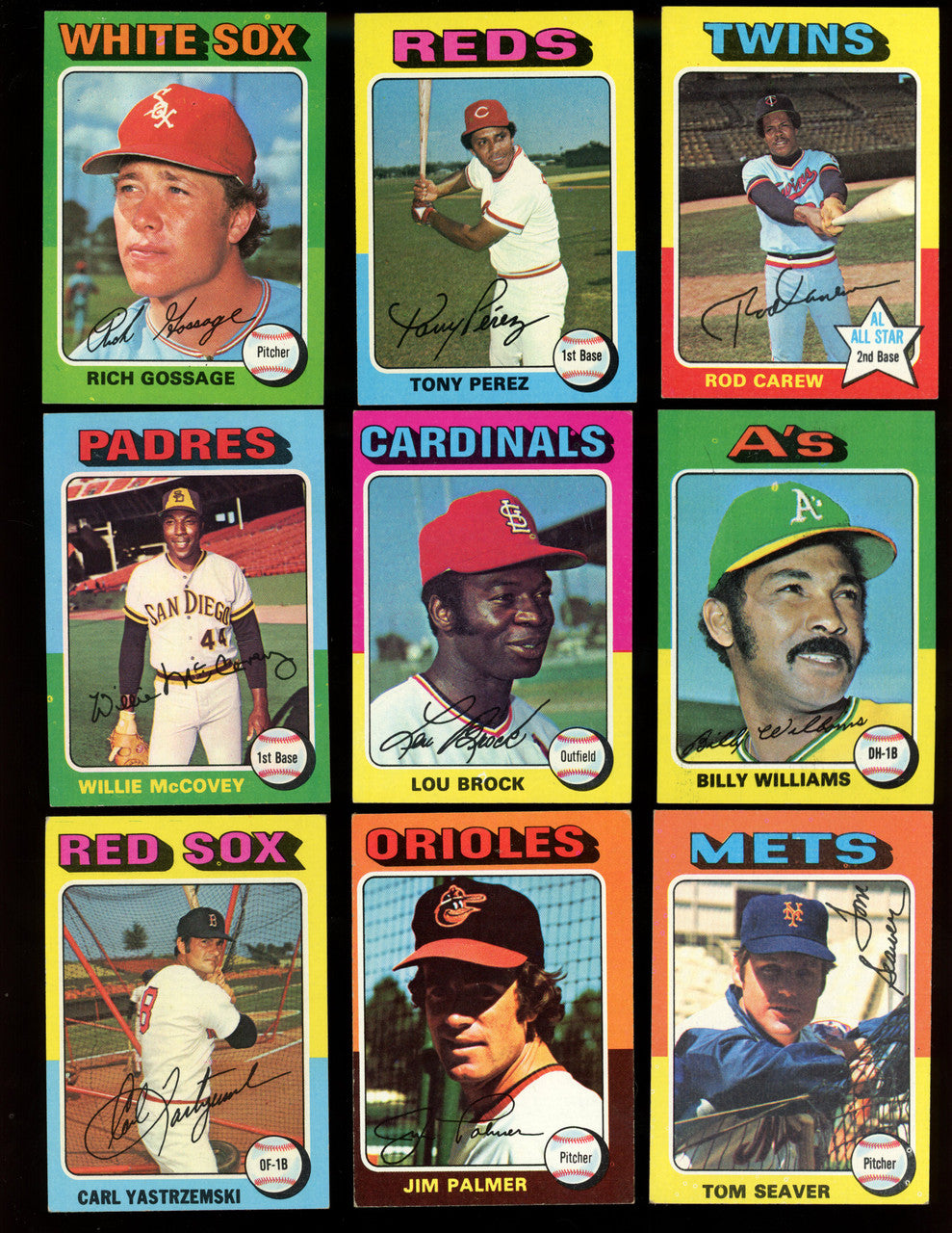 1975 Topps Baseball Complete Set 1-660 EX-MT Condition