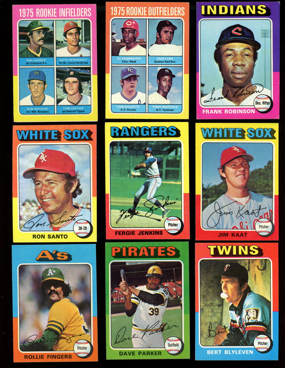 1975 Topps Baseball Complete Set 1-660 EX-MT Condition