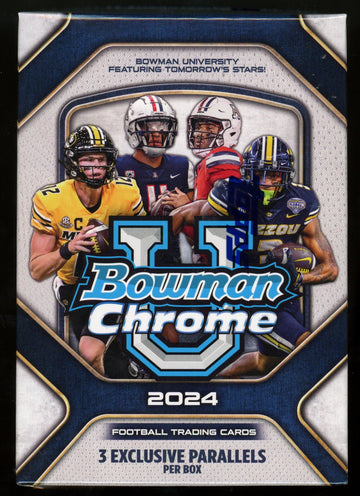 2024 Bowman University Chrome Football Blaster Box