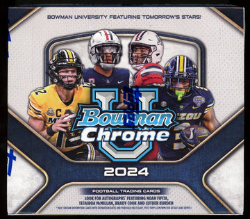 2024 Bowman University Chrome Football Jumbo Hobby Box