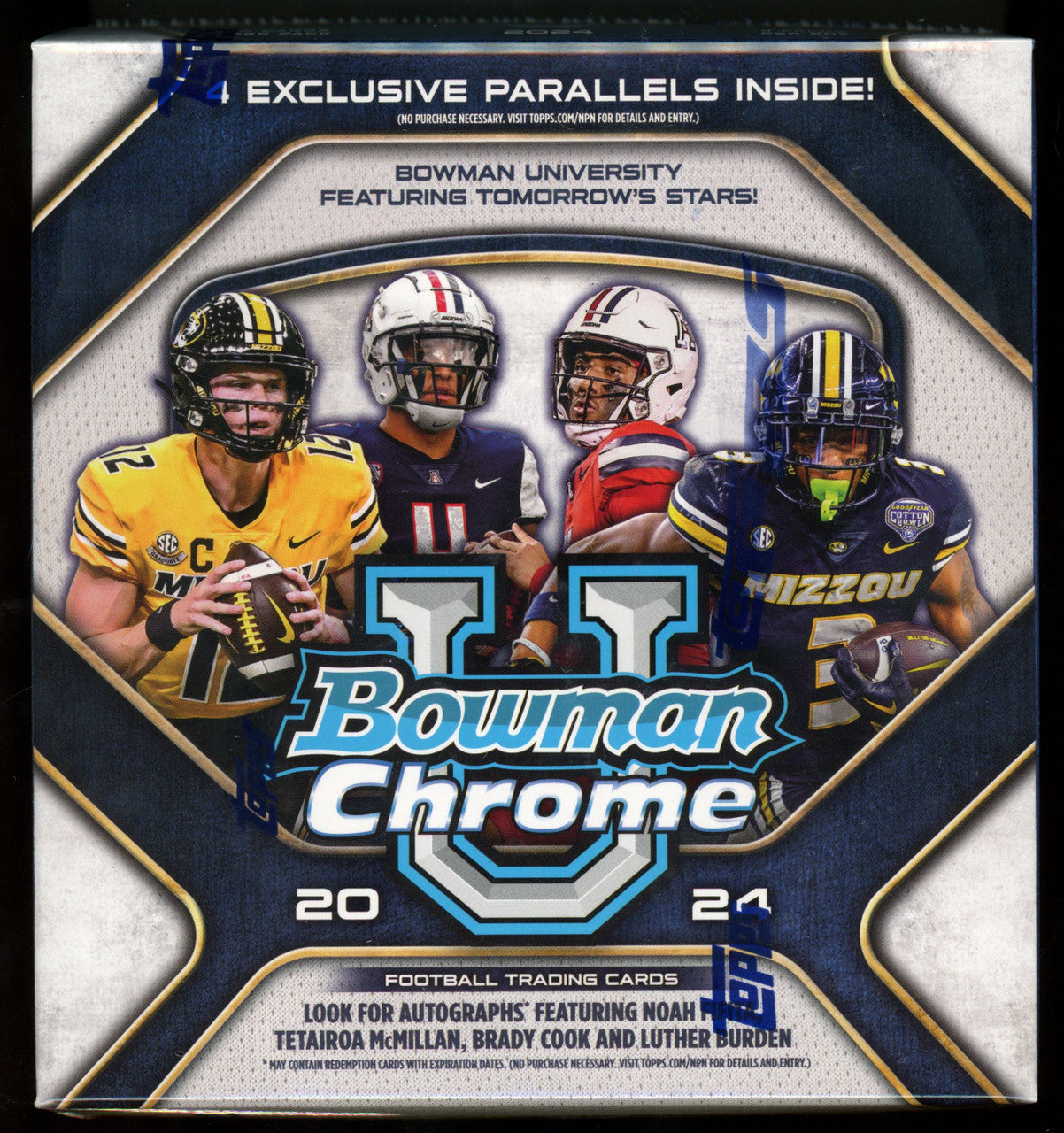 2024 Bowman University Chrome Football Monster Box