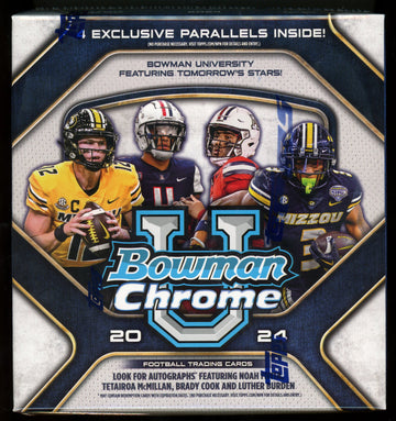 2024 Bowman University Chrome Football Monster Box
