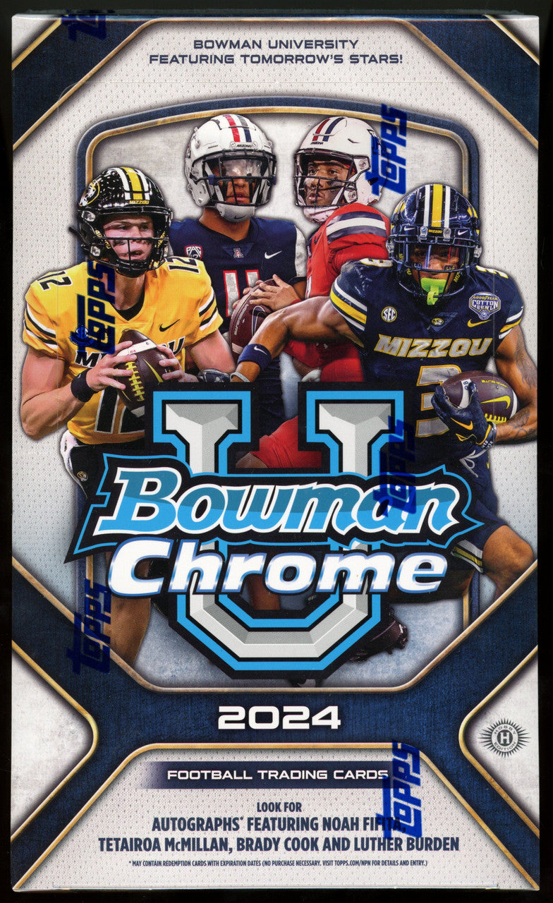 2024 Bowman University Chrome Football Hobby Box