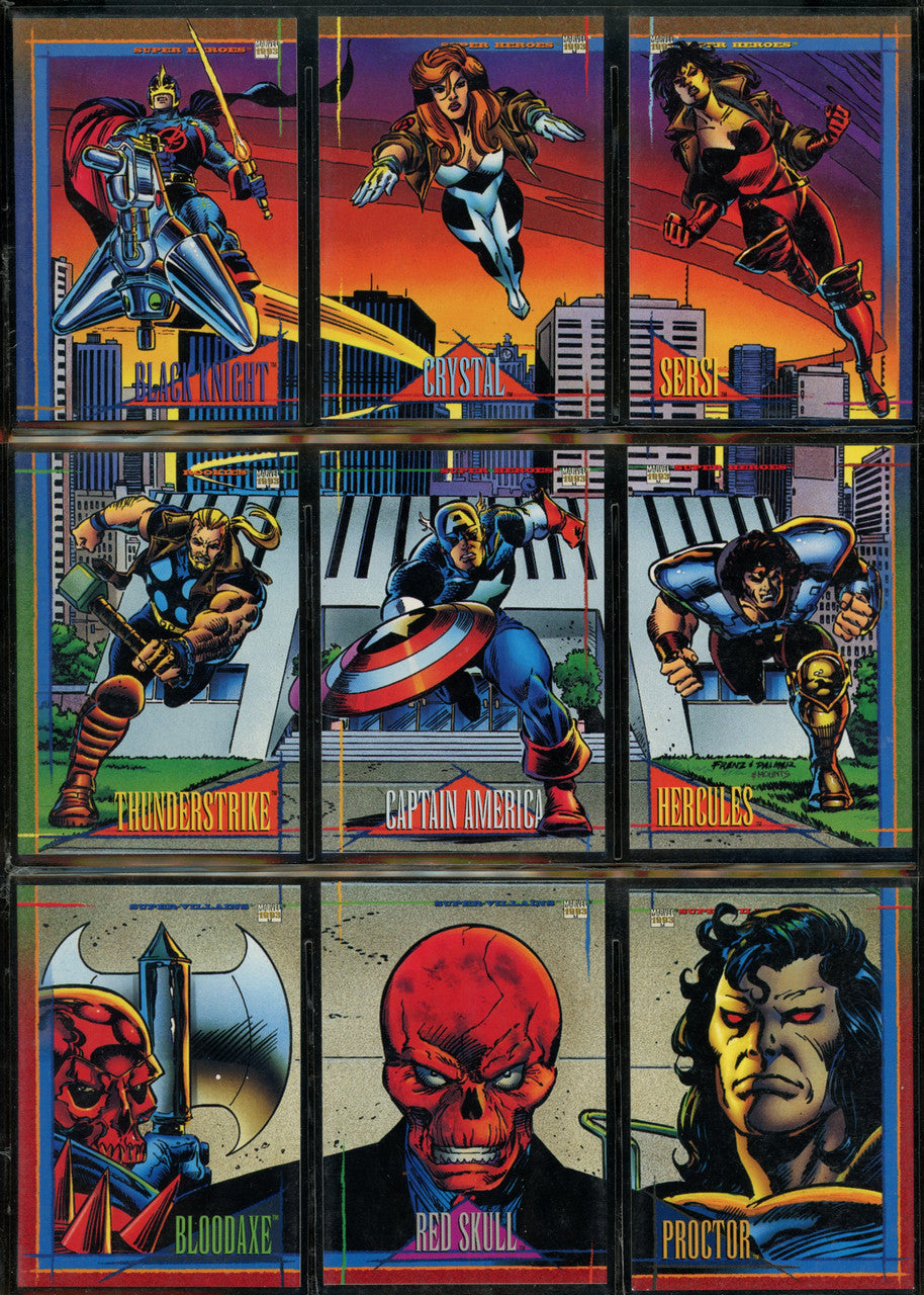1993 Skybox Marvel Universe Series 4 Complete Base Set (180) NM