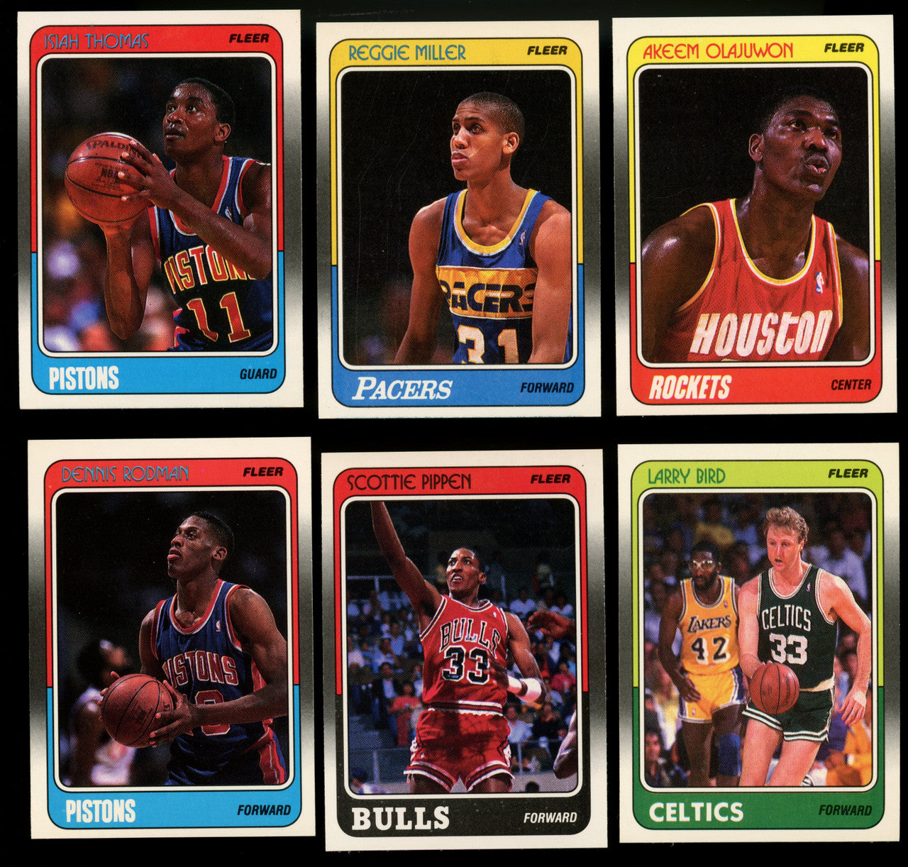 1988-89 Fleer Basketball Complete Set (132) + Stickers (11) NM-MT