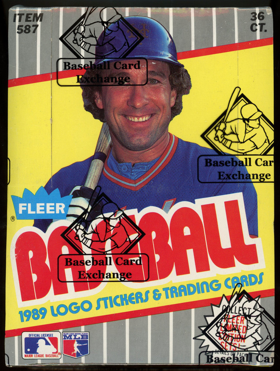 1989 Fleer Baseball Wax Box FASC (Error Code 83552) BBCE Wrapped Sealed