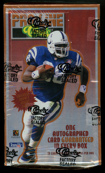 1995 Classic Pro Line Football Box (36 Packs) Factory Sealed