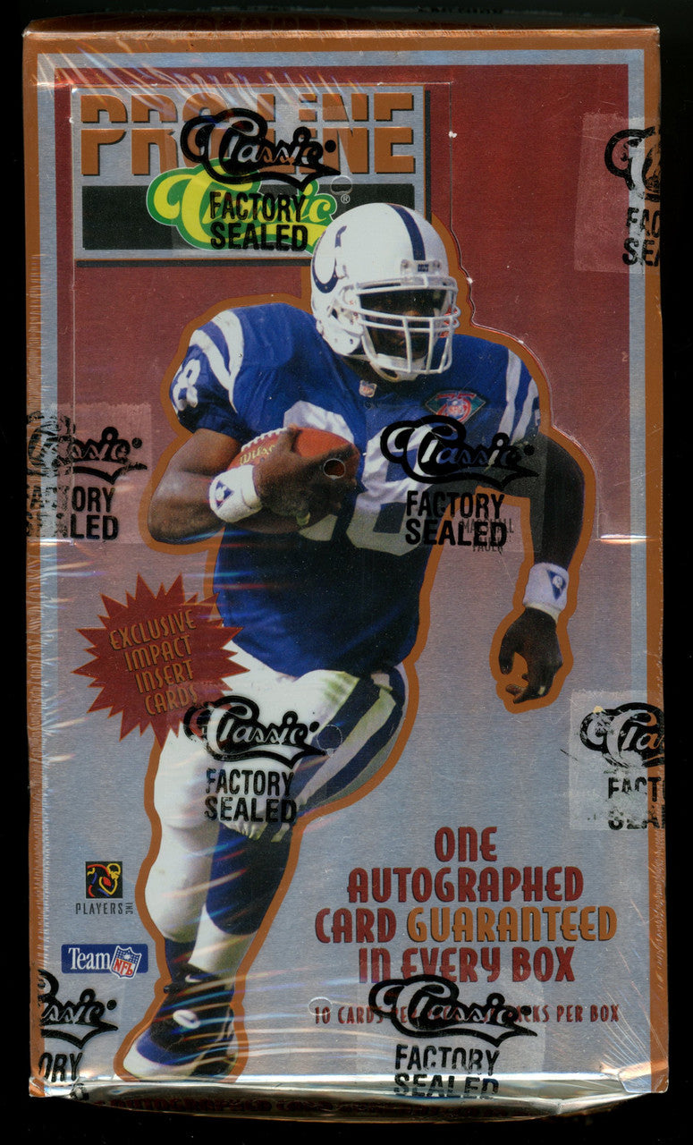 1995 Classic Pro Line Football Box (36 Packs) Factory Sealed
