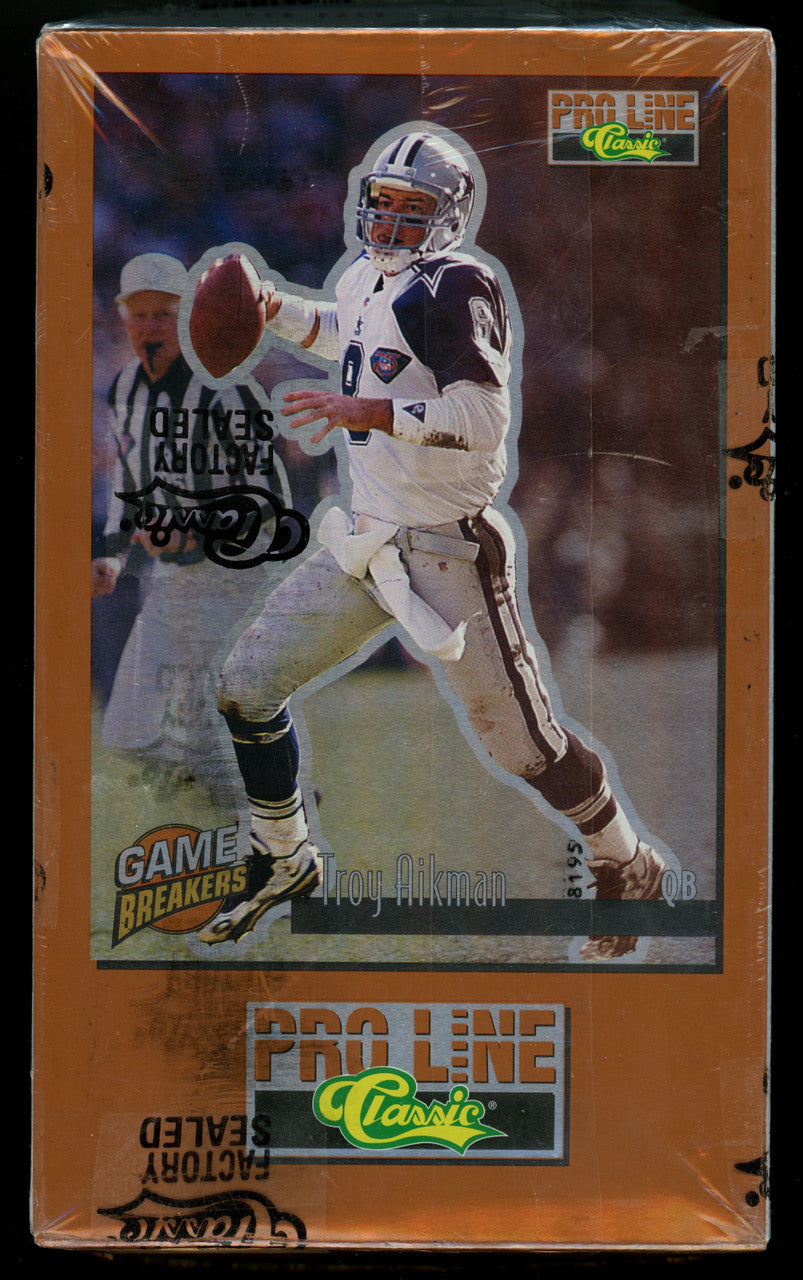 1995 Classic Pro Line Football Box (36 Packs) Factory Sealed