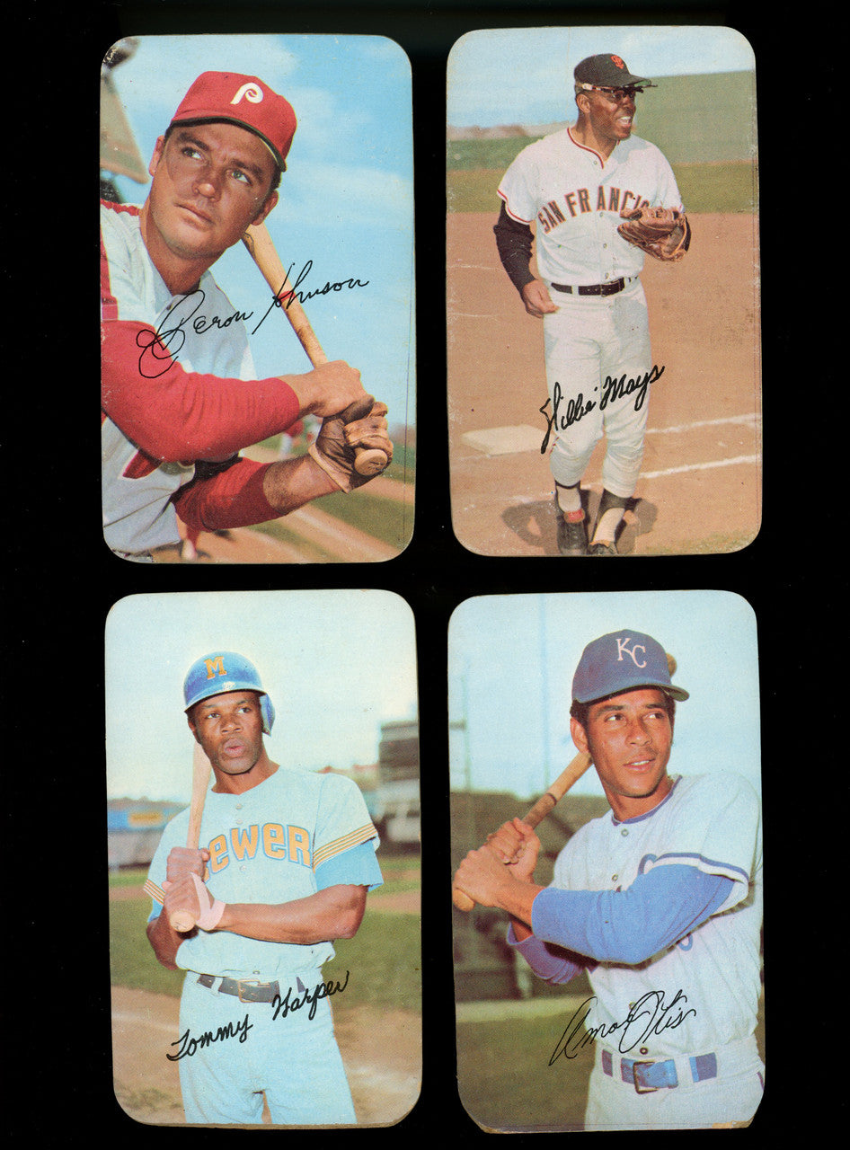 1970-1971 Topps Super Card Lot of 26 Low Grade Mays Jackson