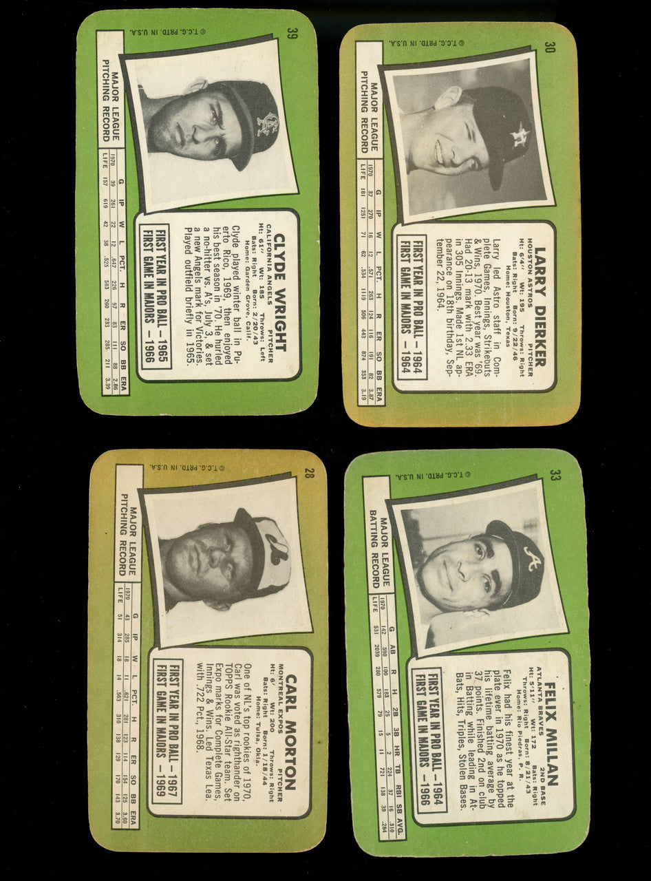 1970-1971 Topps Super Card Lot of 26 Low Grade Mays Jackson