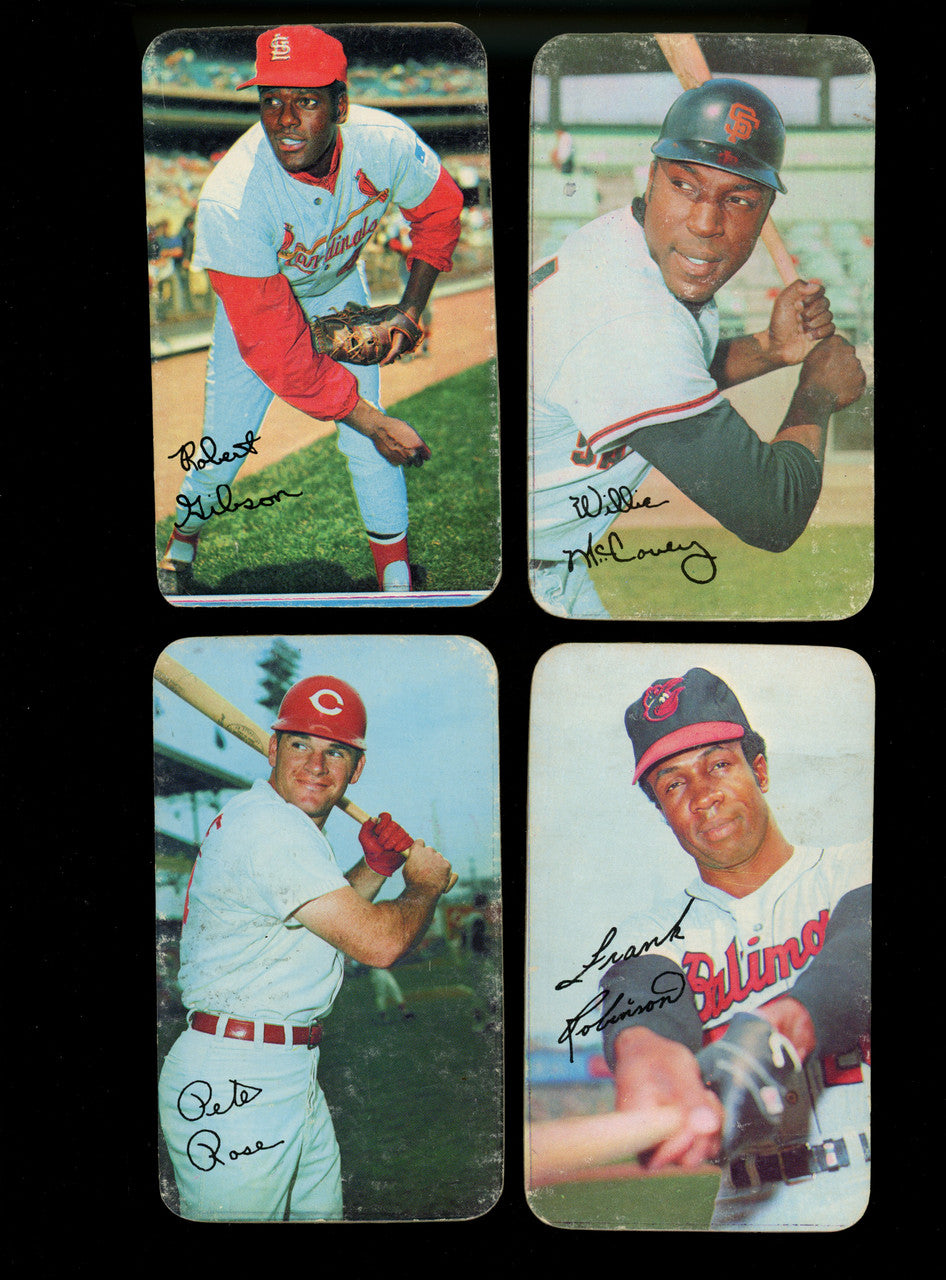 1970-1971 Topps Super Card Lot of 26 Low Grade Mays Jackson