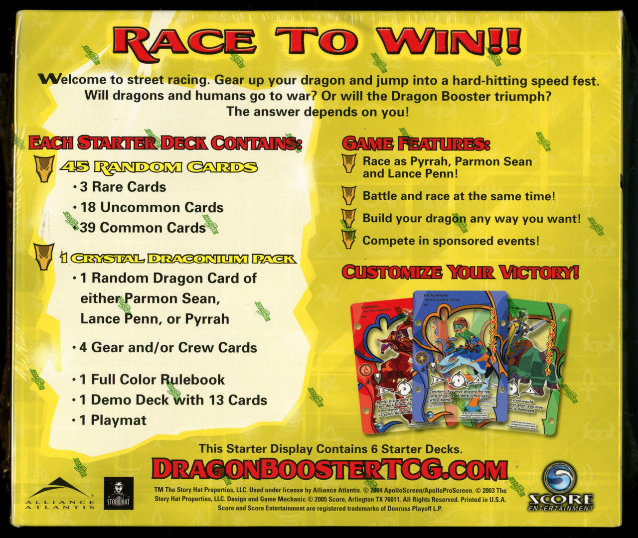 Dragon Booster TCG Premier Set 6 Starter Deck Display 1st Edition Sealed