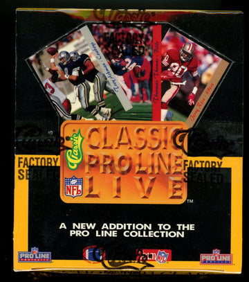 1993 Classic Pro Line Live Football Box Factory Sealed