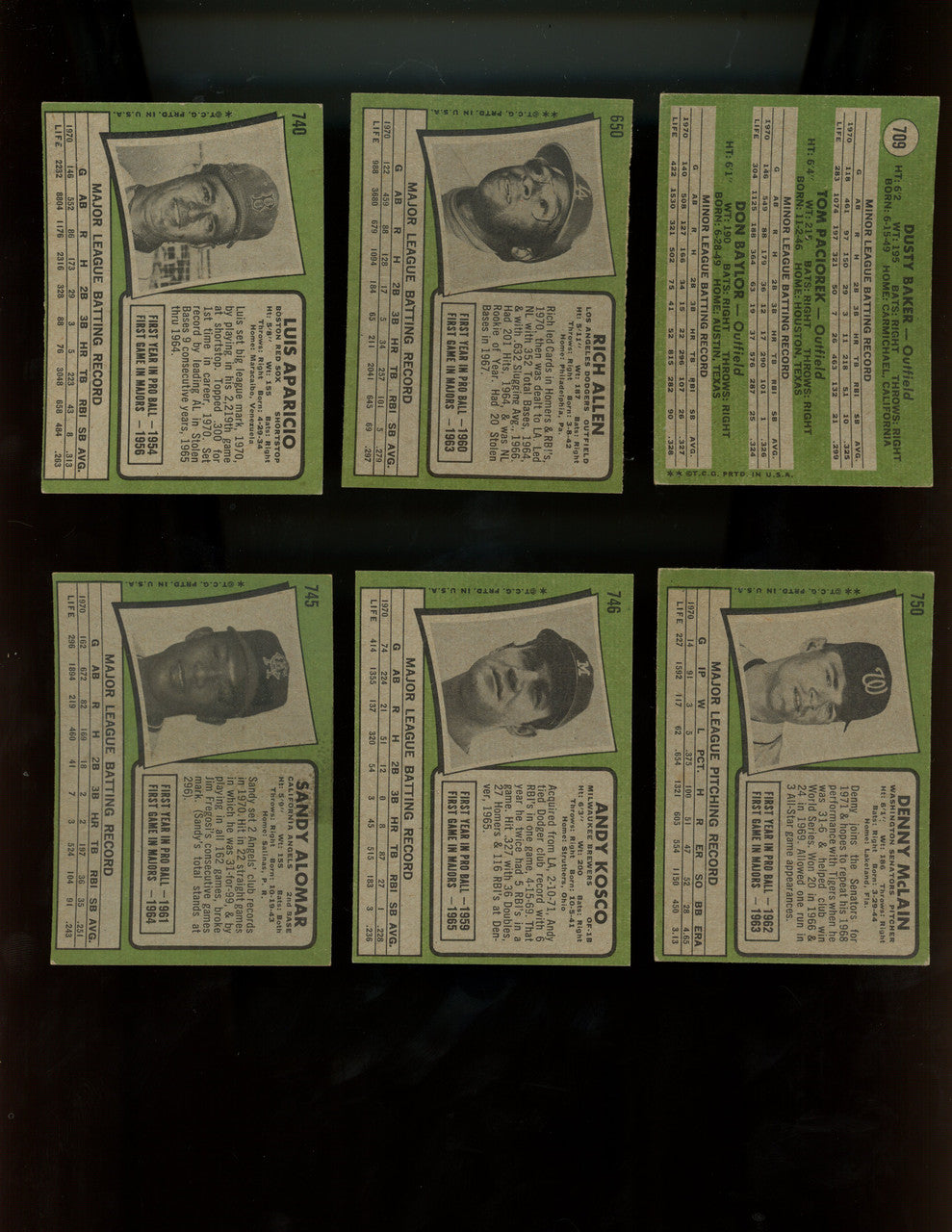 1971 Topps Baseball Complete Set (752) EX-EX/MT Overall