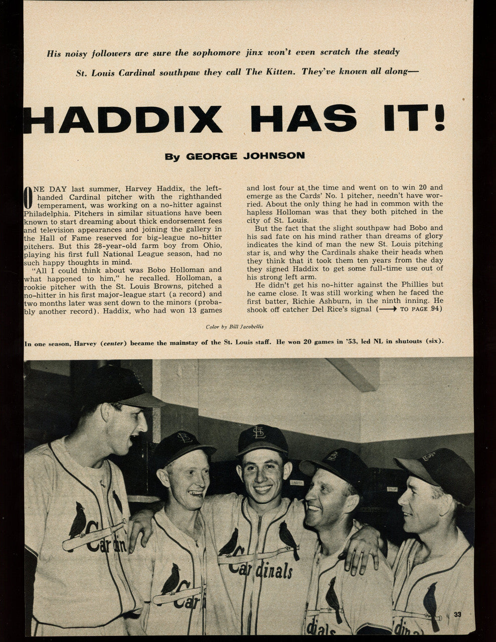 Billy Martin Signed Autographed Magazine Page JSA