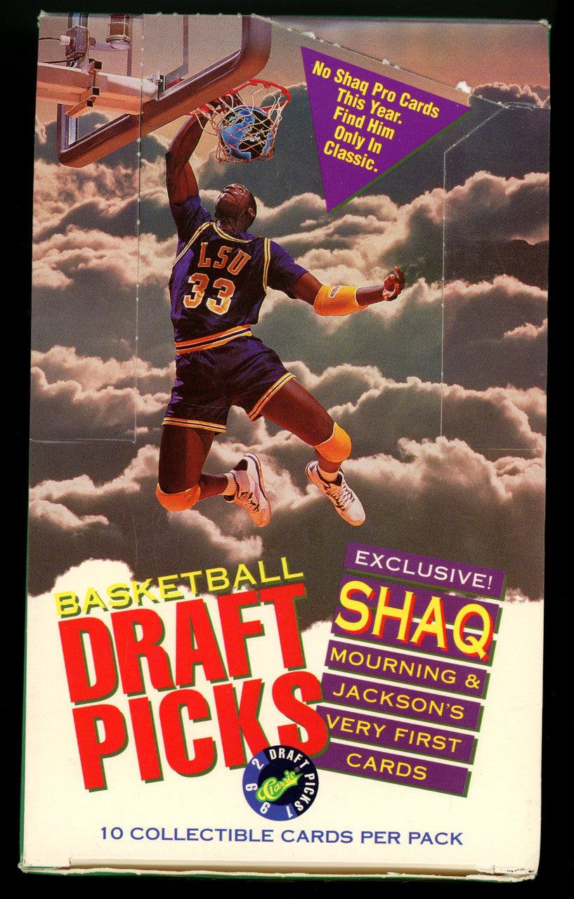 1992 Classic Draft Picks Basketball Box 36 Factory Sealed Packs