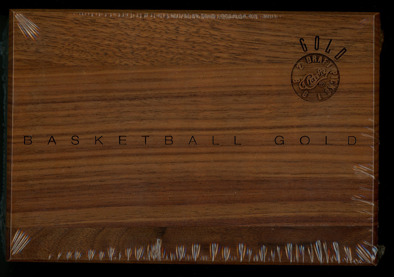 1992 Classic Draft Picks Gold Basketball Set in Wood Box Sealed 5544/8500