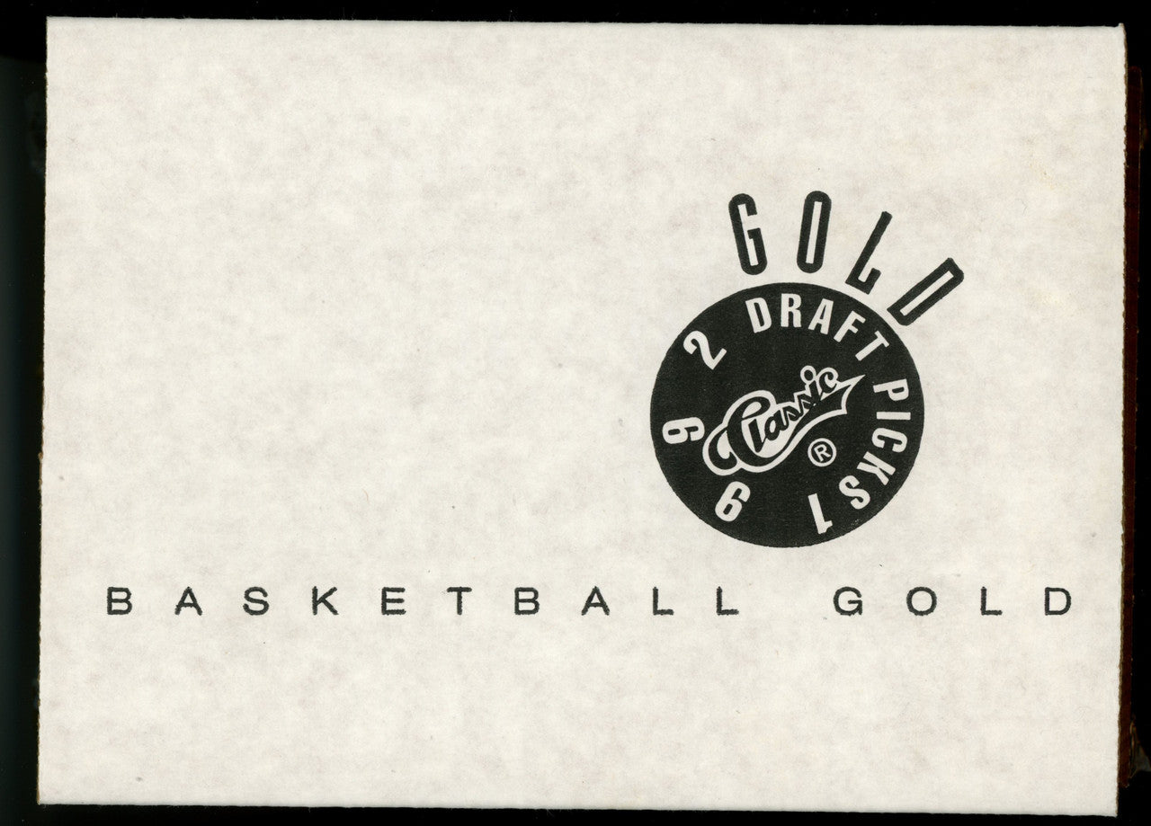 1992 Classic Draft Picks Gold Basketball Set in Wood Box Sealed 5549/8500