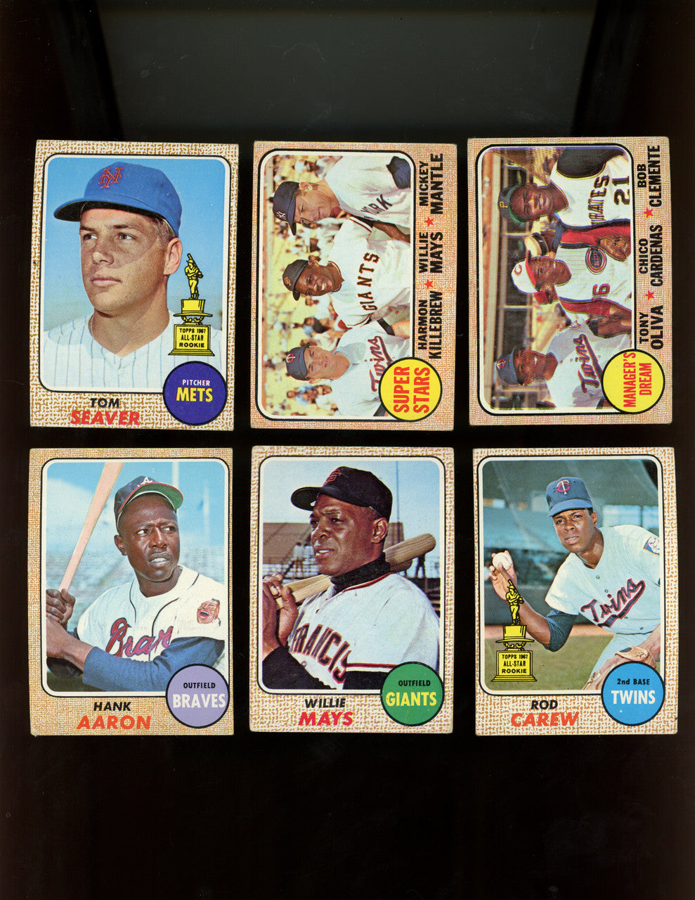 1968 Topps Baseball Complete Set (598) VG-EX Overall Ryan Bench PSA