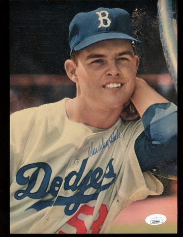 Don Drysdale Signed Autographed Magazine Page (Pose) JSA