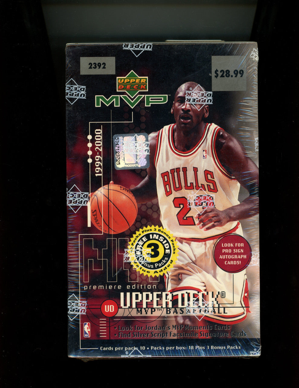 1999/00 Upper Deck MVP Basketball Retail Box Factory Sealed 21 Packs