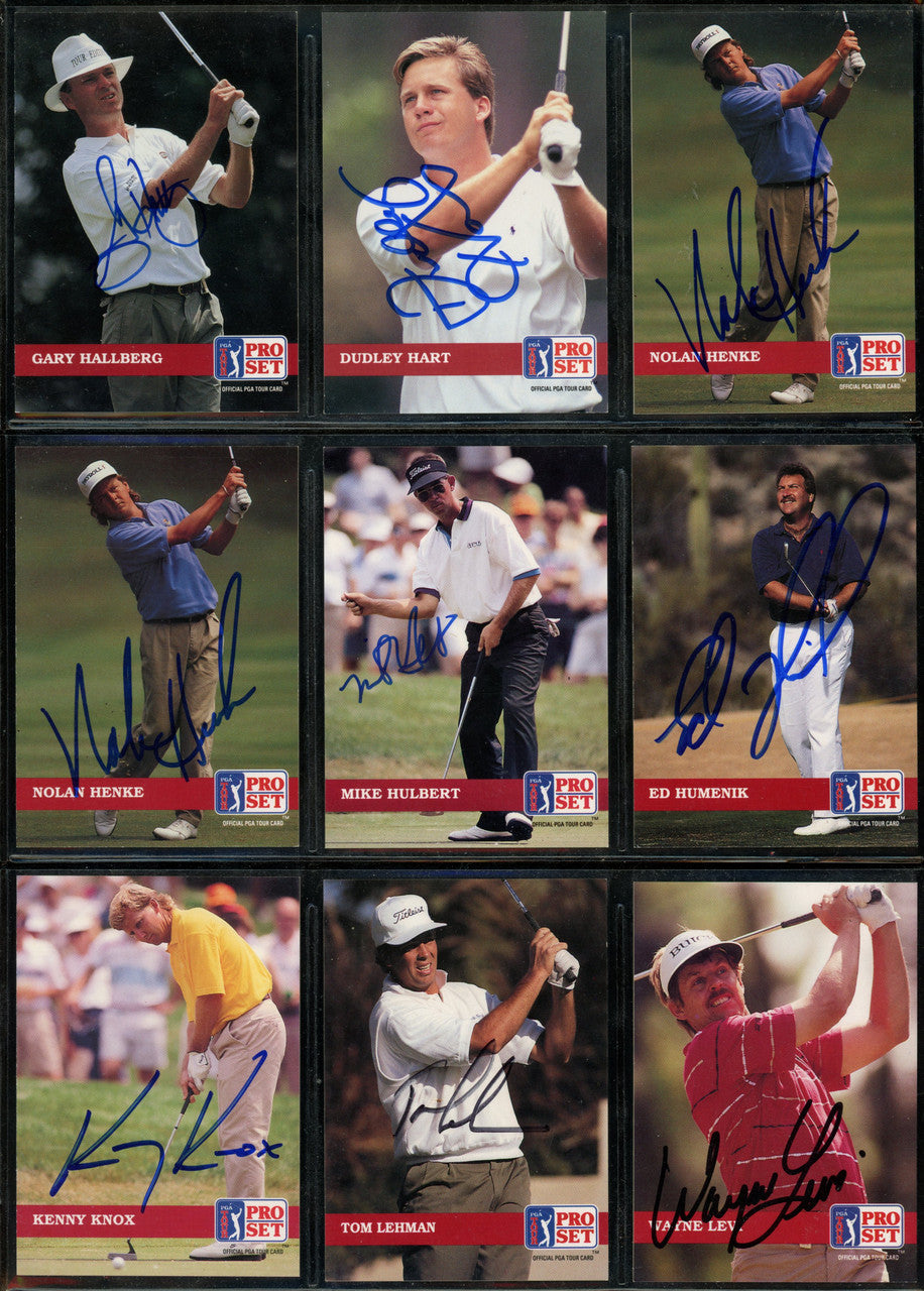 1990-1992 Pro Set Golf Signed Autographed Cards Lot of 43 Price Couples ++