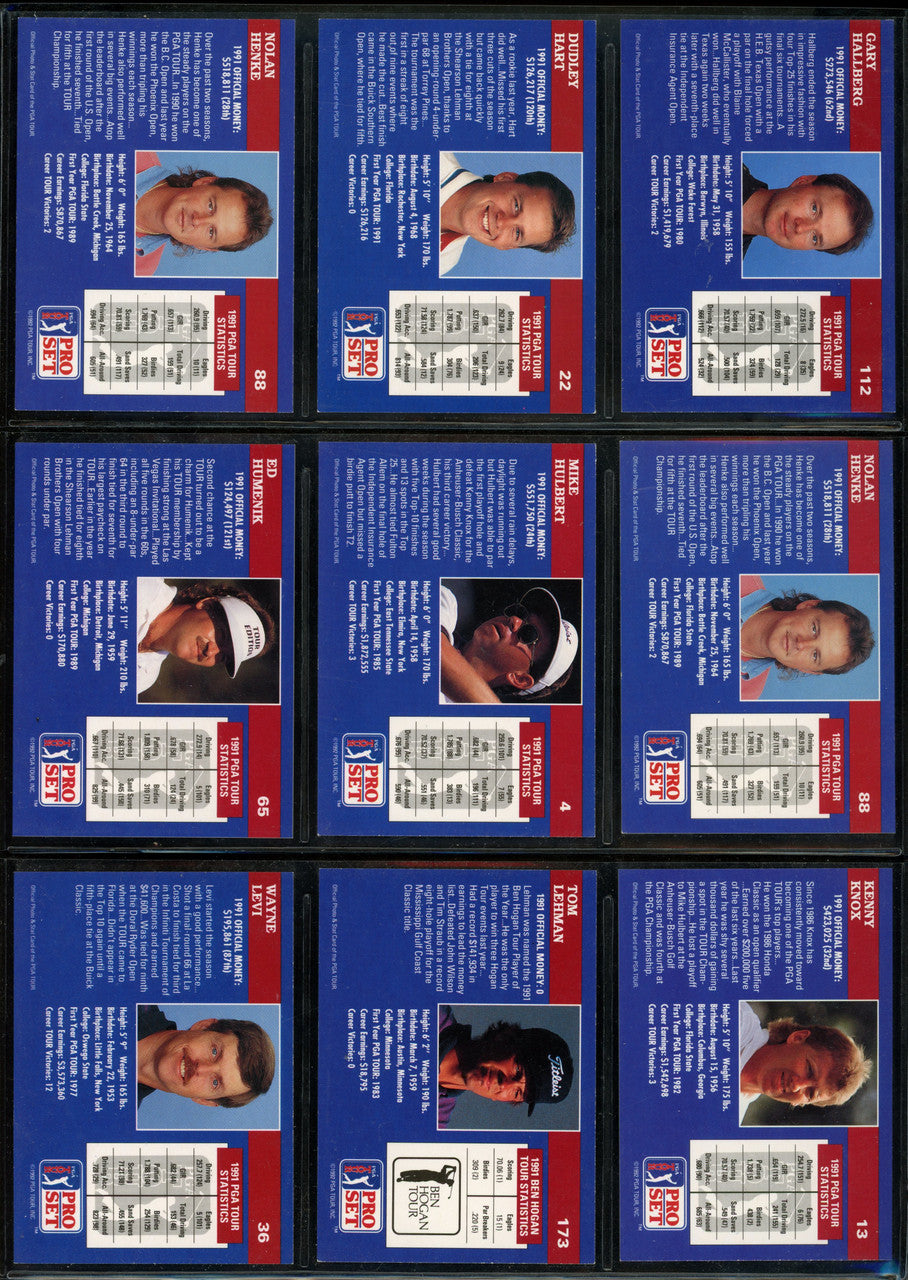 1990-1992 Pro Set Golf Signed Autographed Cards Lot of 43 Price Couples ++