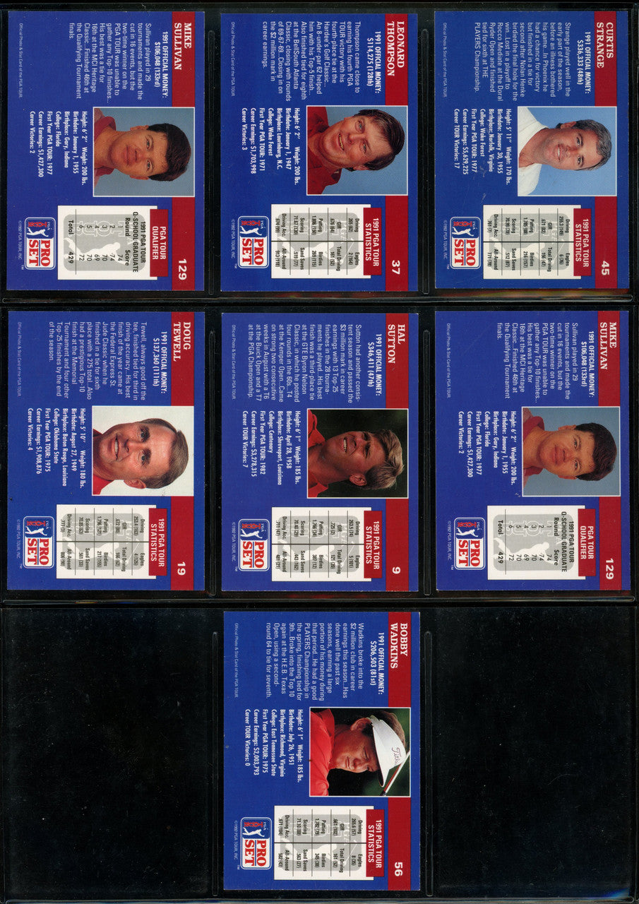 1990-1992 Pro Set Golf Signed Autographed Cards Lot of 43 Price Couples ++