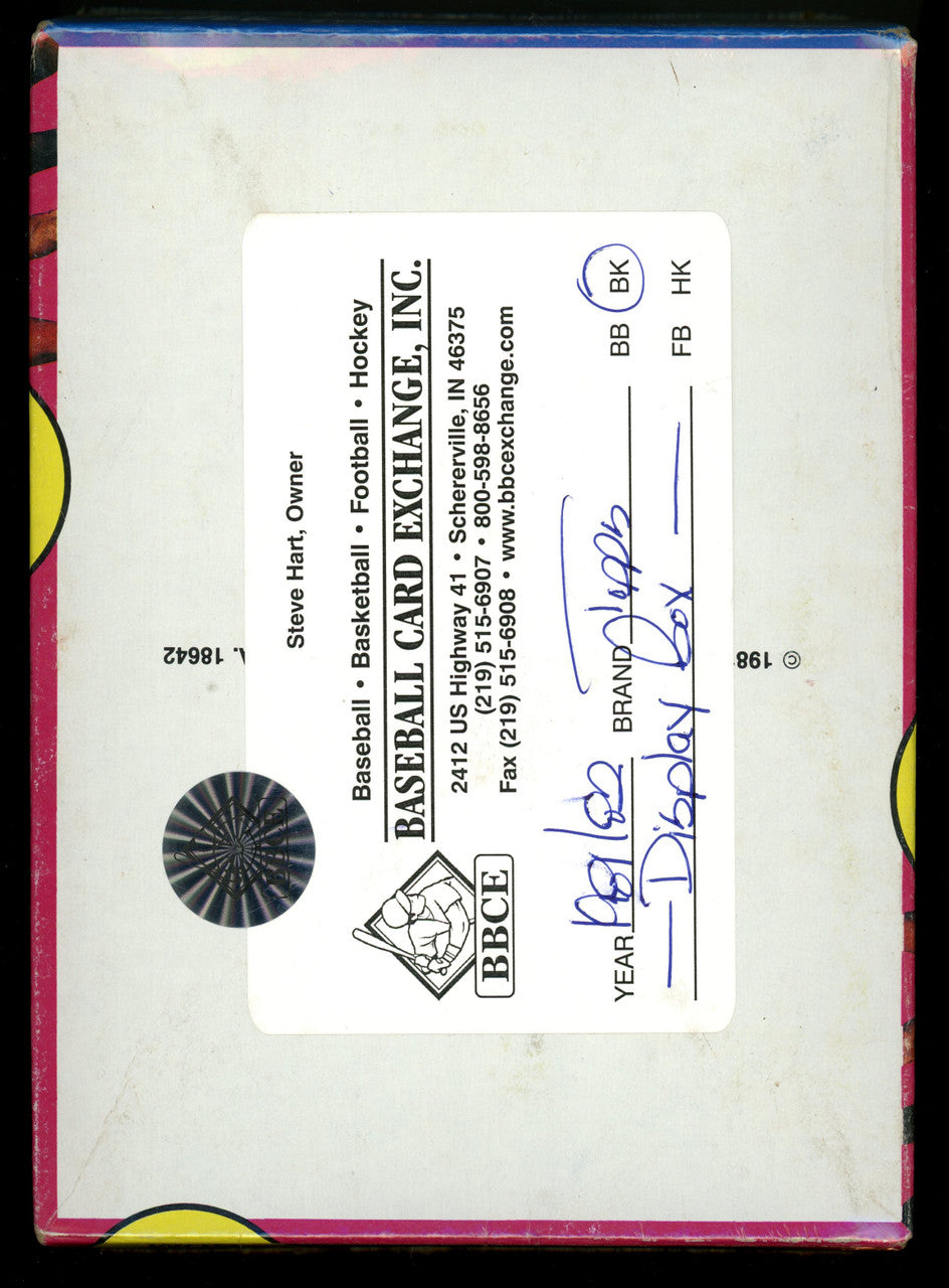 1981-82 Topps Basketball Empty Wax Box BBCE Wrapped