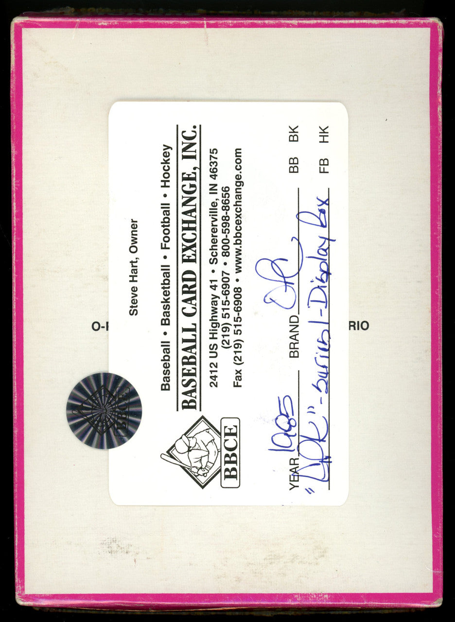 1985 O-Pee-Chee OPC Garbage Pail Kids Series 1 Empty Box BBCE Wrapped