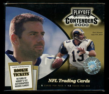 2000 Playoff Contenders Football Empty Display Box BBCE Wrapped