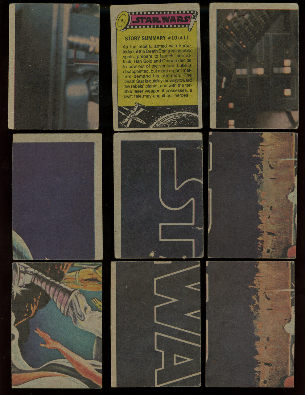 1977 Topps Star Wars Series 1-3 Lot of 129 Cards Low Grade Luke Skywalker RC #1