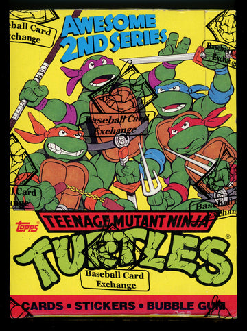 1990 Topps Teenage Mutant Ninja Turtles Series 2 Wax Box BBCE Wrapped and Sealed