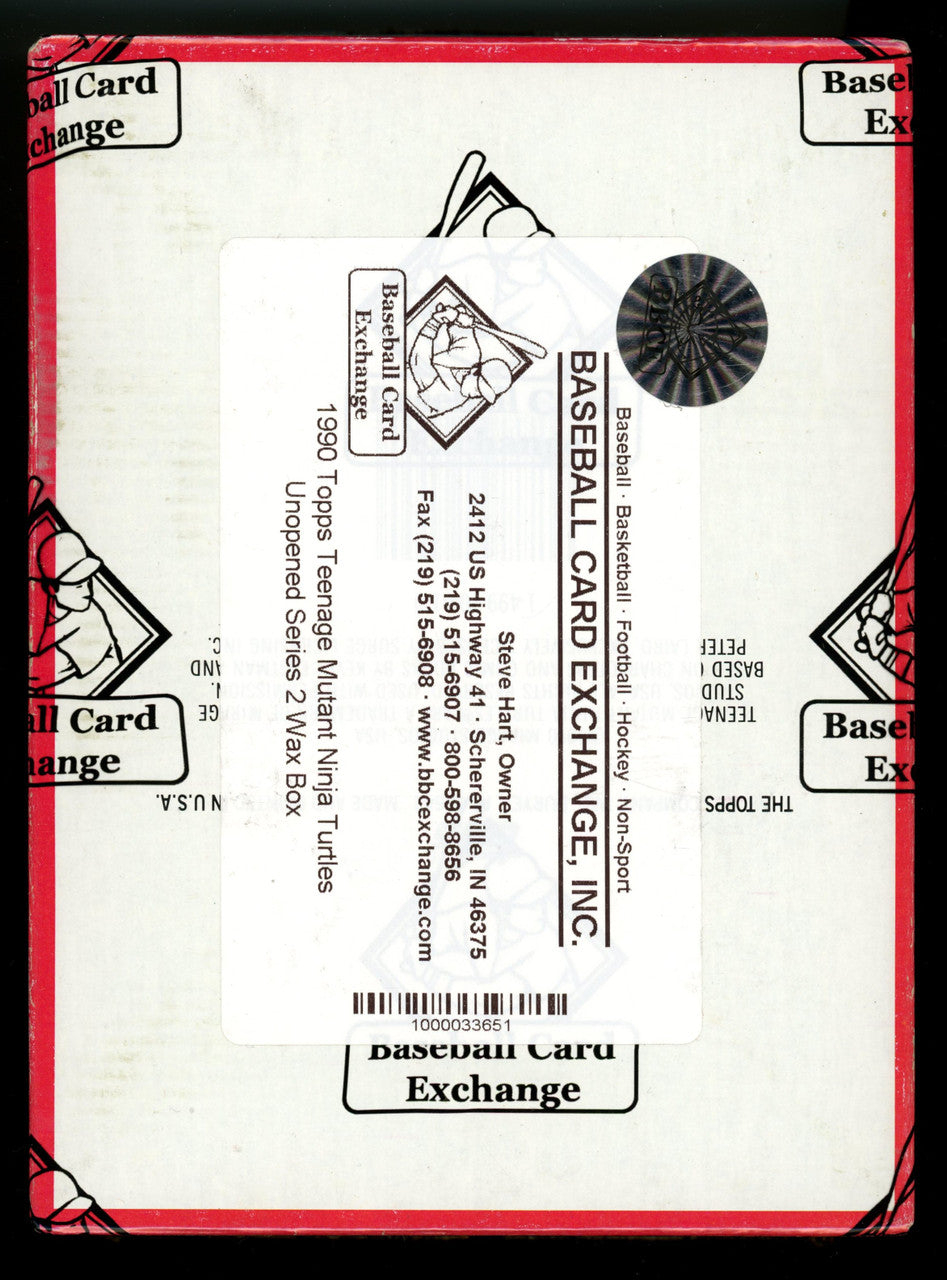 1990 Topps Teenage Mutant Ninja Turtles Series 2 Wax Box BBCE Wrapped and Sealed