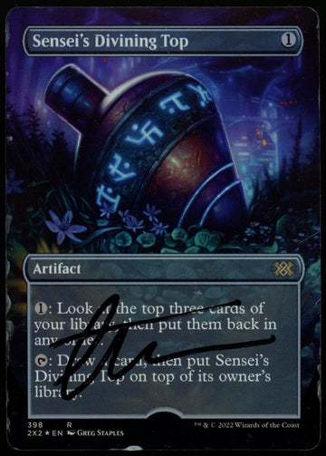 Magic Artist Proof Sensei’s Divining Top Double Masters w/Greg Staples Auto #398