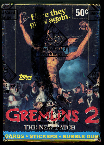 1990 Topps Gremlins 2 Wax Box BBCE Wrapped and Sealed