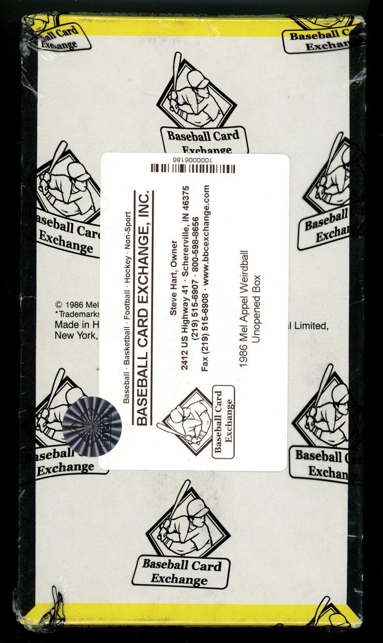 1986 Mel Appel Weird Ball Box BBCE Wrapped and Sealed