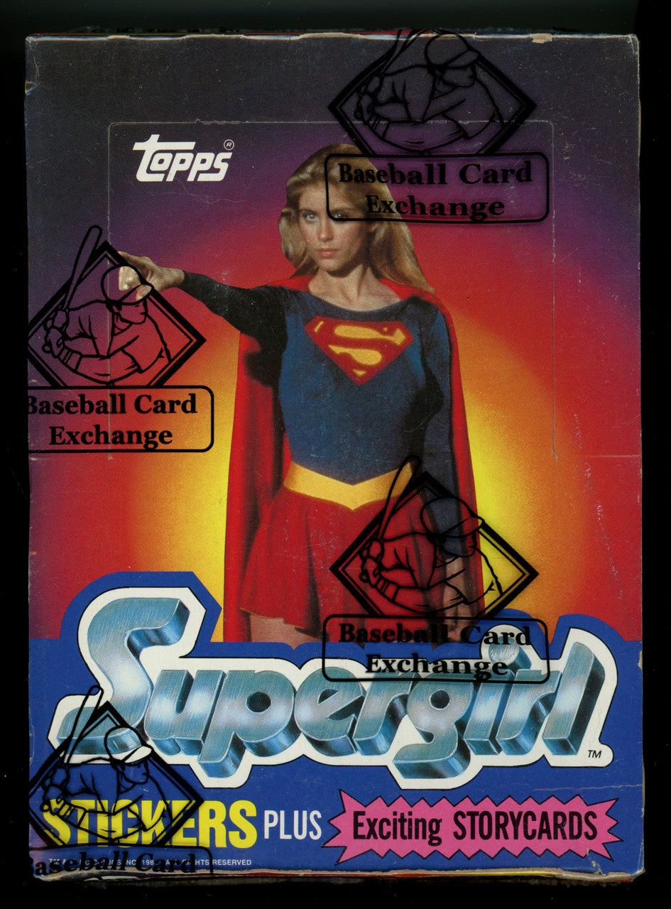 1984 Topps Supergirl Wax Box BBCE Wrapped and Sealed