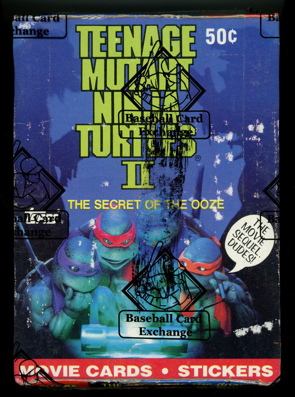 1991 Topps Teenage Mutant Ninja Turtles II Wax Box BBCE Wrapped and Sealed
