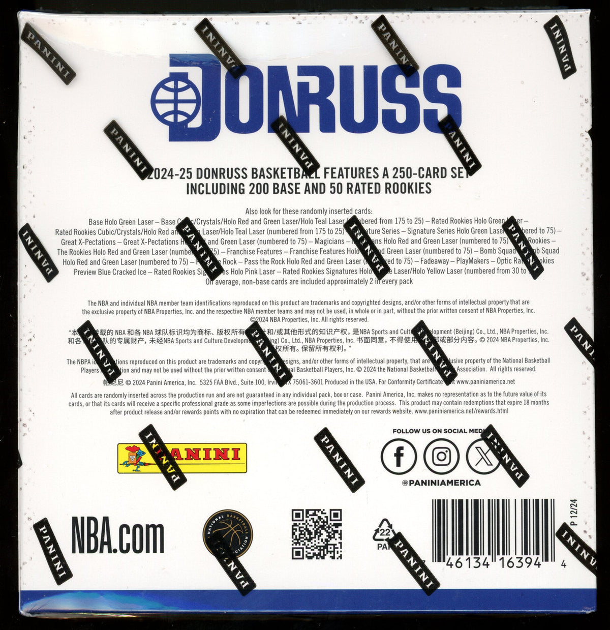 2024/25 Panini Donruss Basketball Mega Box