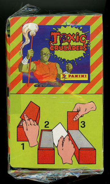 1991 Panini Toxic Crusaders Sticker Box Factory Sealed