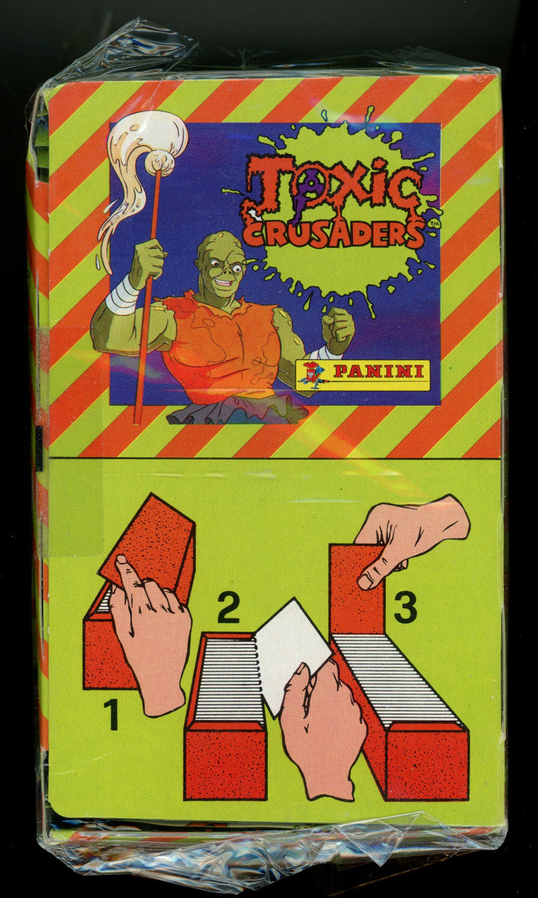1991 Panini Toxic Crusaders Sticker Box Factory Sealed