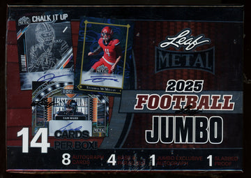 2025 Leaf Metal Football Jumbo Hobby Box