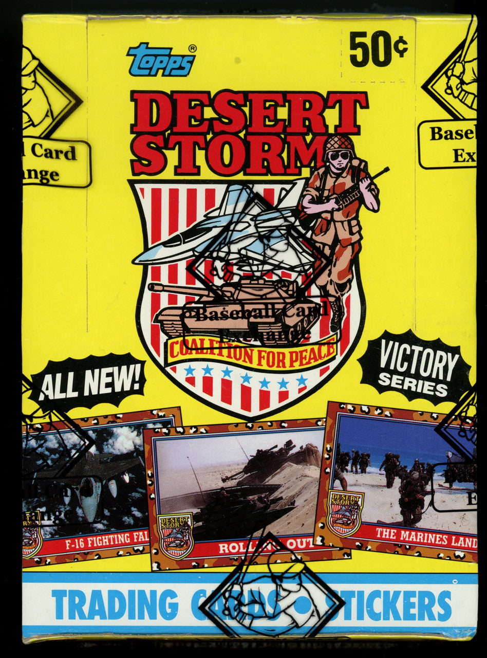 1991 Topps Desert Storm Series 2 Wax Box BBCE Wrapped and Sealed