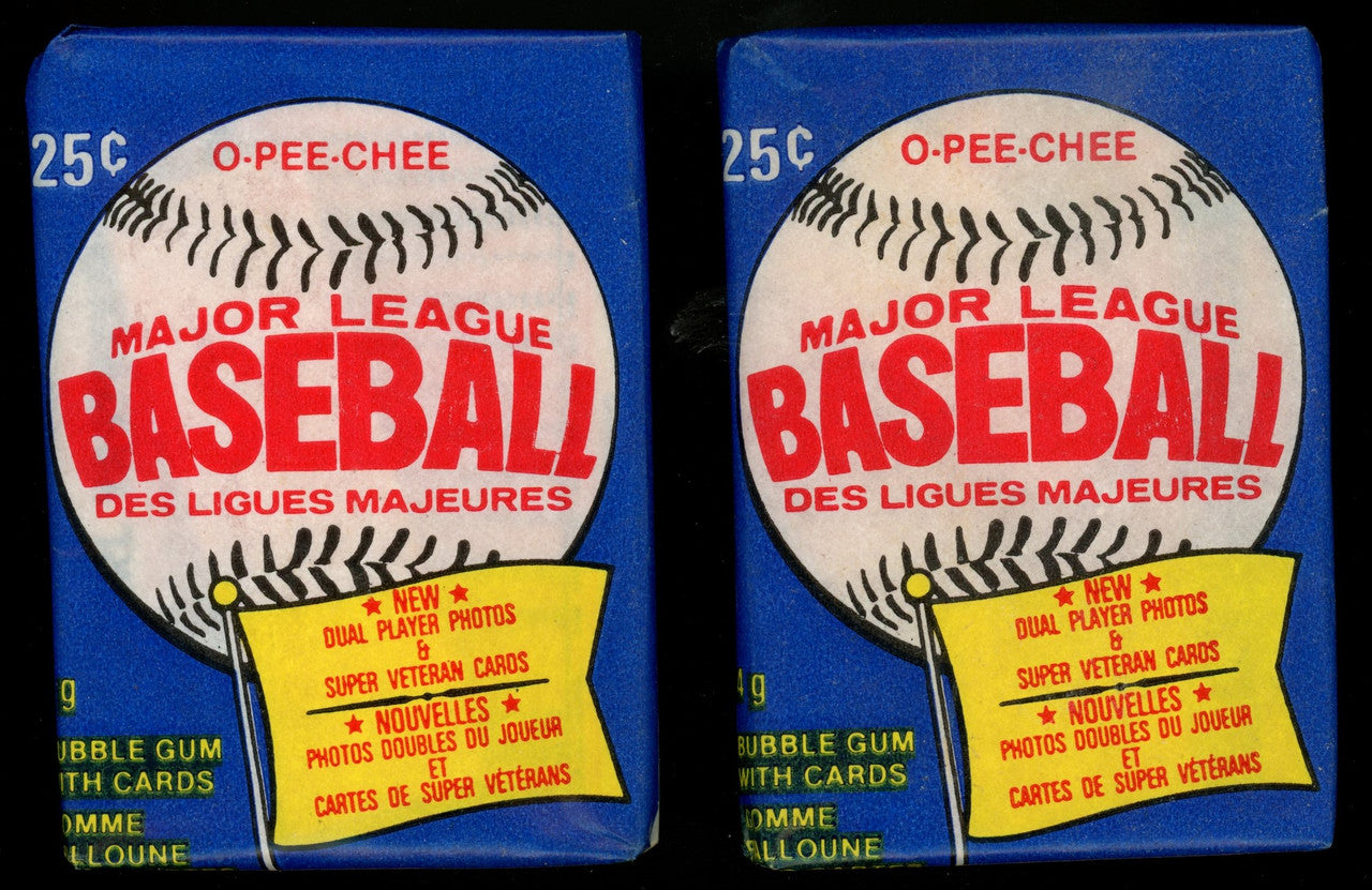 1983 O-Pee-Chee Baseball Sealed Wax Pack Lot of 2