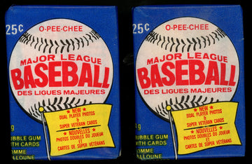 1983 O-Pee-Chee Baseball Sealed Wax Pack Lot of 2