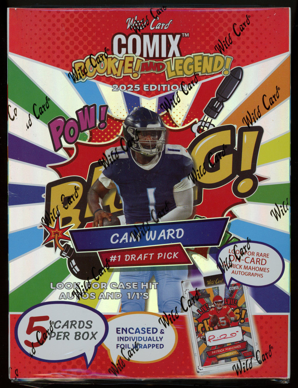 2025 Wild Card Comix Rookie and Legend Football Hobby Box
